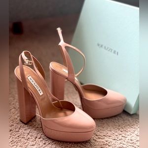 ALMOST NEW Women’s Aquazzura Heels Beige